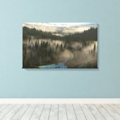 gletsjerdal canvas afdruk (Insitu (Houten vloer))