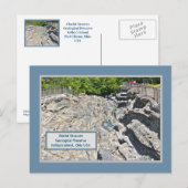 GLETSJERGROEVEN BEWAREN HET EILAND KELLEY BRIEFKAART (Voorkant / Achterkant)