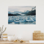 Gletsjerijsbergen Poster (Keuken)