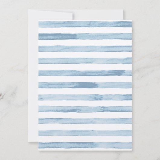 Gletsjermeer Aquarel Streep & Gouden Letters Kaart (Achterkant)