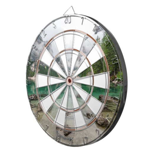 Gletsjermeer in de Rocky Mountains Dartbord (Voorkant Rechts)