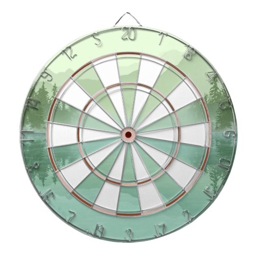 Gletsjermeer in de Rocky Mountains Dartbord (Voorkant)