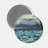 Gletsjermeer Jokulsarlon - IJsland Magneet (Voorkant / Achterkant)