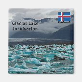 Gletsjermeer Jokulsarlon - IJsland Magneet (Voorkant)
