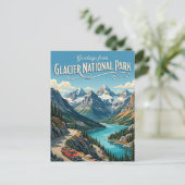 Gletsjernationaal Park Montana Briefkaart (Staand voorkant)
