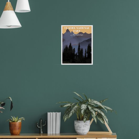 Gletsjernationaal park, Montana, Poster (Woonkamer 1)