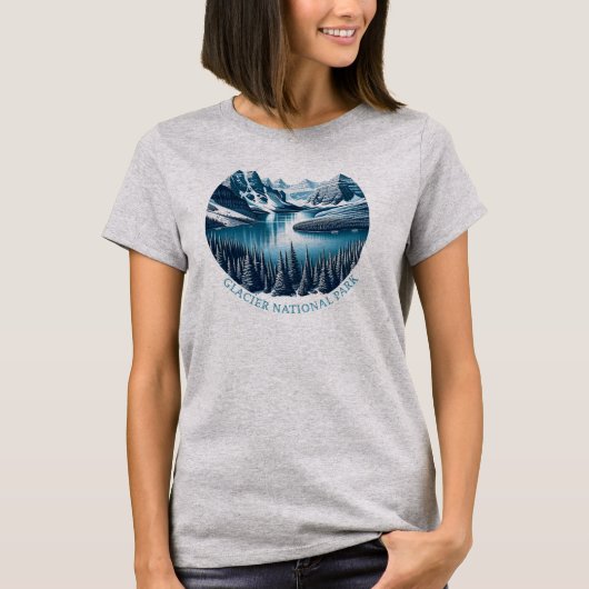 Gletsjernationaal park Montana T-shirt (Voorkant)