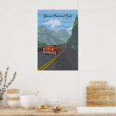 Gletsjernationaal Park Reisposter Poster (Keuken)
