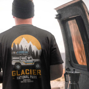 Gletsjernationaal Park Roadtrip Montana vintage  T-shirt