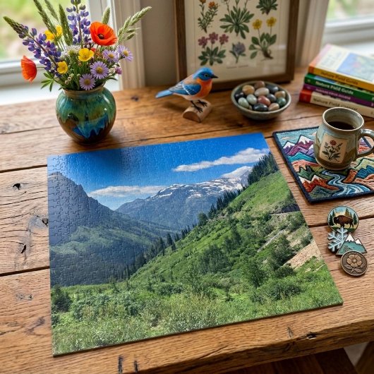 Gletsjernationaal Park Schitterende Berg Legpuzzel