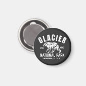 Gletsjernationaal Park USA Montana Magneet (Voorkant / Achterkant)