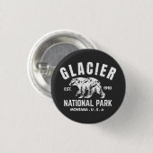 Gletsjernationaal Park USA Montana Ronde Button 3,2 Cm (Voorkant /achterkant)