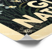 Gletsjernationaalpark Retro Poster (Hoek)