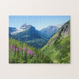 Gletsjerpark bloemen legpuzzel