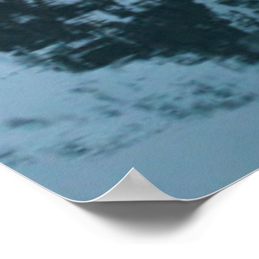 Gletsjerreflecties, Noorwegen Poster (Hoek)