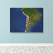 Gletsjers in regio's van Zuid-Amerika Canvas Afdruk (Insitu (Houten vloer))