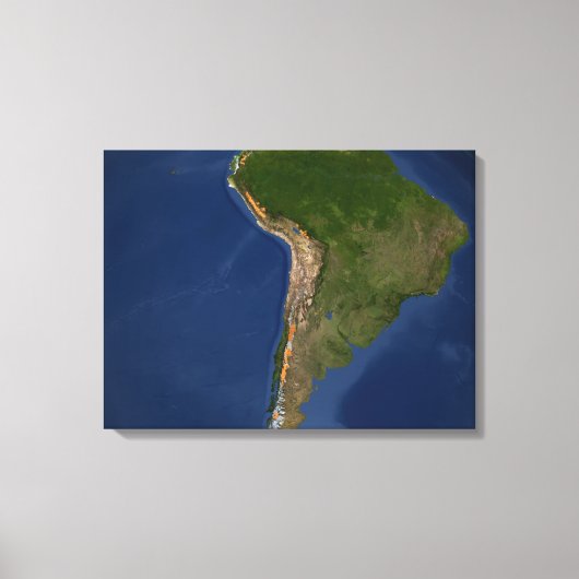 Gletsjers in regio's van Zuid-Amerika Canvas Afdruk (Voorkant)