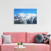 Gletsjers op Mont Blanc Canvas Afdruk (Insitu (Woonkamer))