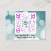 gletsjers visitekaartje (Achterkant)