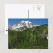 Gletsjersmelt op Mount Rainier Briefkaart (Voorkant / Achterkant)