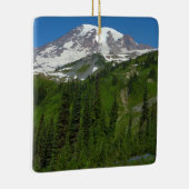 Gletsjersmelt op Mount Rainier Keramisch Ornament (Rechts)