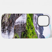 Gletsjersmeltwatervallen stromen van rotsachtige b iPhone hoesje (Achterkant horizontaal)