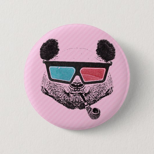 Gletsjervintage 3-D Ronde Button 5,7 Cm (Voorkant)