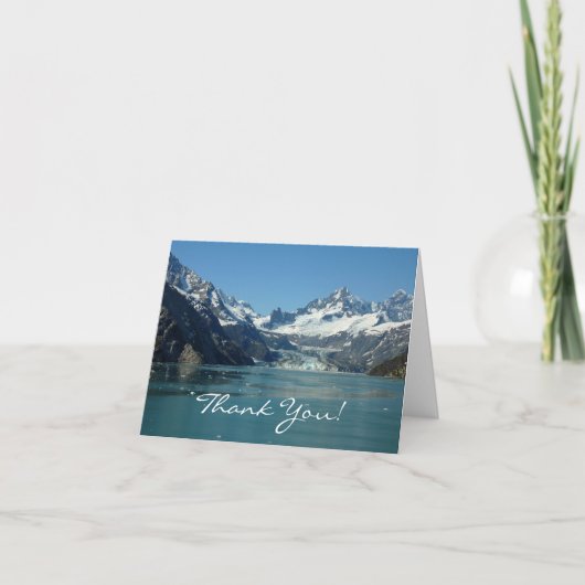 Gletsjervoedende wateren van Alaska Bedankkaart (Voorkant)