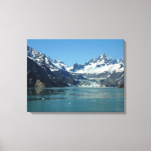 Gletsjervoedende wateren van Alaska Canvas Afdruk (Voorkant)