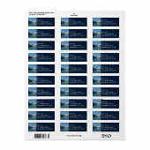 Gletsjervoedende wateren van Alaska Etiket (Full Sheet)