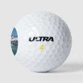 Gletsjervoedende wateren van Alaska Golfballen (Logo)