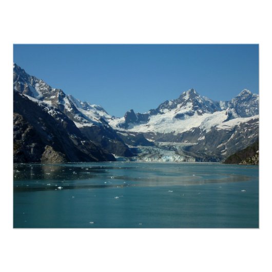 Gletsjervoedende wateren van Alaska Perfect Poster (Voorkant)