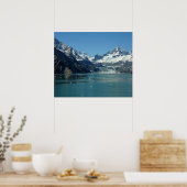 Gletsjervoedende wateren van Alaska Poster (Keuken)