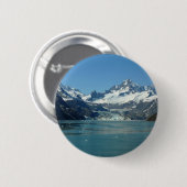Gletsjervoedende wateren van Alaska Ronde Button 5,7 Cm (Voorkant /achterkant)