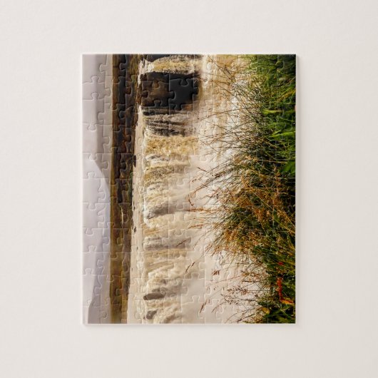 Gletsjerwaterval IJsland Legpuzzel (Verticaal)