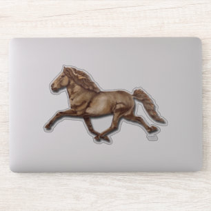 Gletta in Bronzen IJslands Paard Sticker