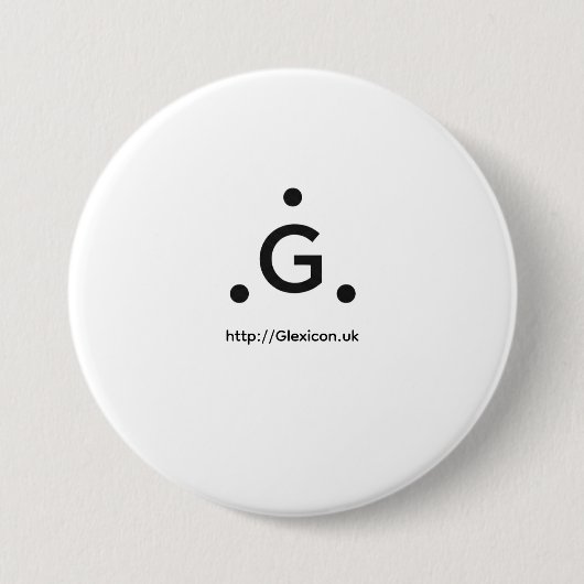 Glexicon VK Ronde Button 7,6 Cm (Voorkant)