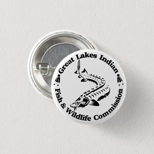 GLI-FWC - Sturg Logo Knop Ronde Button 3,2 Cm (Voorkant /achterkant)
