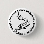 GLI-FWC - Sturg Logo Knop Ronde Button 3,2 Cm (Voorkant)