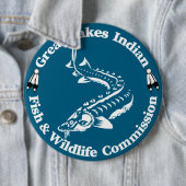 GLI-FWC - Sturg Logo Knop Ronde Button 6,0 Cm (In situ)