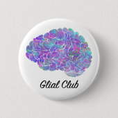 Glial Club Ronde Button 5,7 Cm (Voorkant)