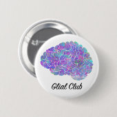 Glial Club Ronde Button 5,7 Cm (Voorkant /achterkant)