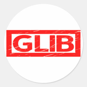 Glib Stamp Ronde Sticker