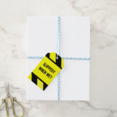 glibberig wanneer nat cadeaulabel (Met Touw)