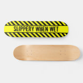 glibberig wanneer nat skateboard (Horizontaal)