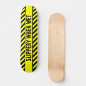 glibberig wanneer nat skateboard (Voorkant)