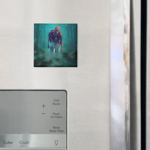 GlibberigeJoe angstaanjagende zombiefiguur geïsole Magneet