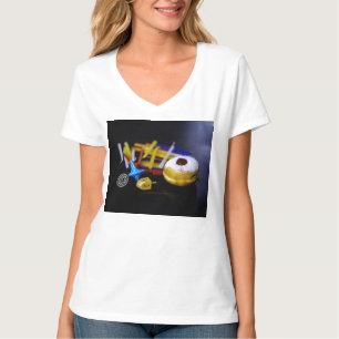GlibberigeJoe Hanukka symbolische stilleven vakant T-shirt