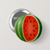 GLICEERD WATERMELON RONDE BUTTON 5,7 CM (Voorkant /achterkant)