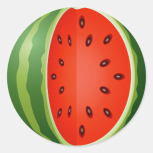 GLICEERD WATERMELON RONDE STICKER